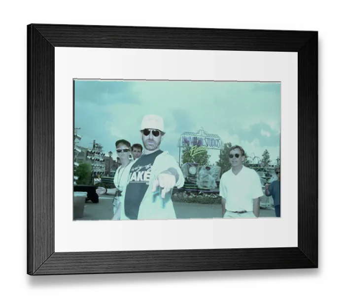 Framed Print : Steven Spielberg Stopping Photographers Framed Print : Steven Spielberg Stopping Photographers