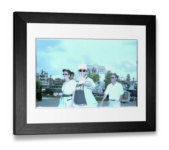 Framed Print : Steven Spielberg Stopping Photographers Framed Print : Steven Spielberg Stopping Photographers