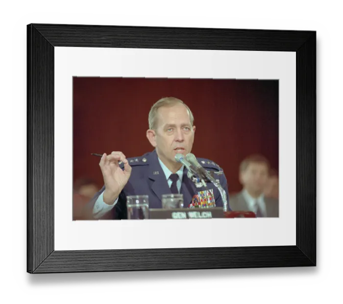 Framed Print : Larry Welch Addressing Subcommittee Framed Print : Larry Welch Addressing Subcommittee