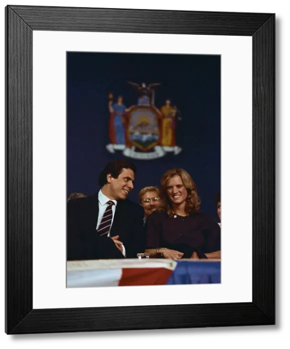 Framed Print : Andrew Cuomo and Kerry Kennedy at Democratic Convention Framed Print : Andrew Cuomo and Kerry Kennedy at Democratic Convention