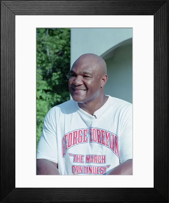 Framed Print : Grinning George Foreman Framed Print : Grinning George Foreman