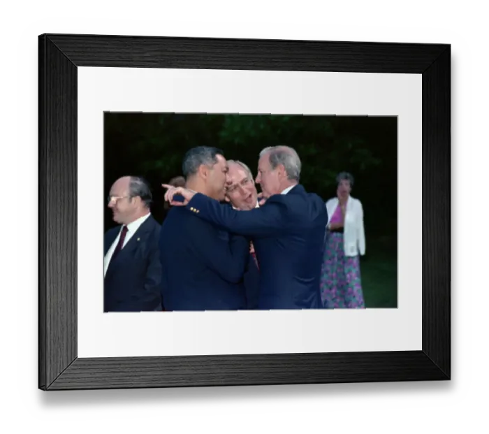 Framed Print : James Baker with Dick Cheney and Colin Powell Framed Print : James Baker with Dick Cheney and Colin Powell