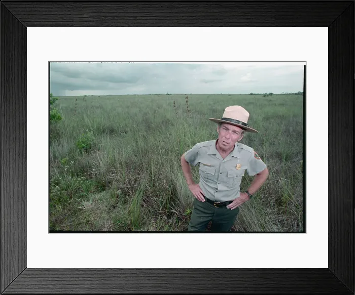 Framed Print : Robert Chandler Touring Everglades National Park