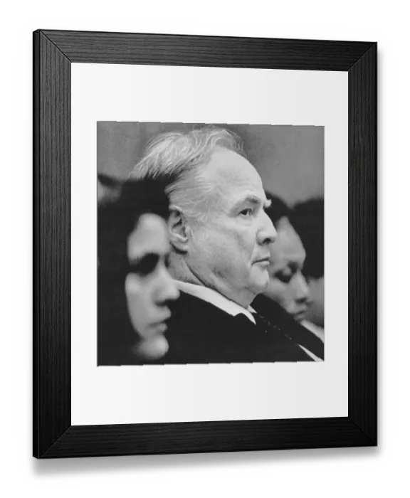Framed Print : Portrait of Marlon Brando Framed Print : Portrait of Marlon Brando