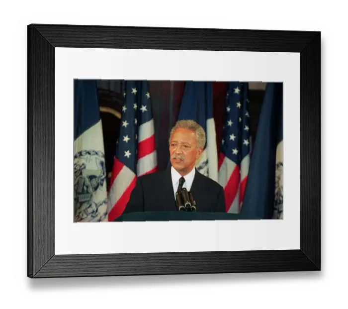 Framed Print : David Dinkins Making Plea Framed Print : David Dinkins Making Plea