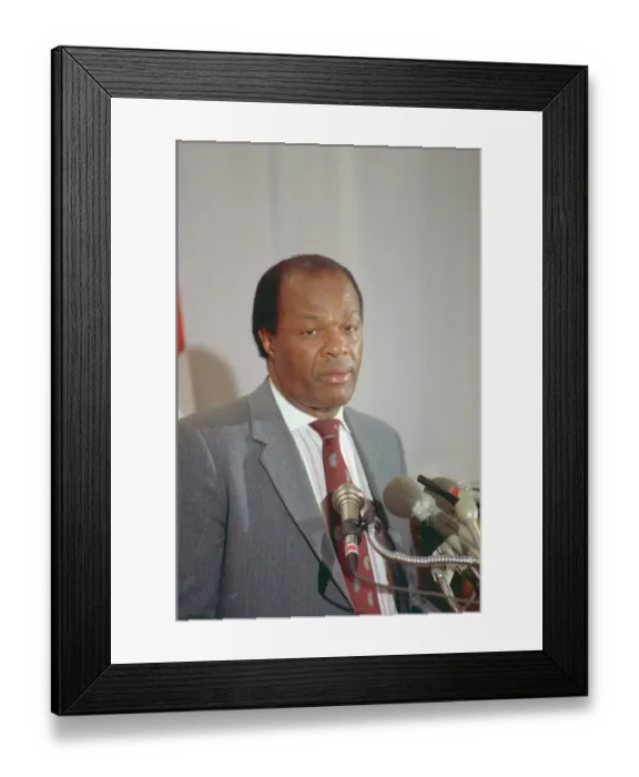 Framed Print : Portrait of Mayor Marion Barry Framed Print : Portrait of Mayor Marion Barry