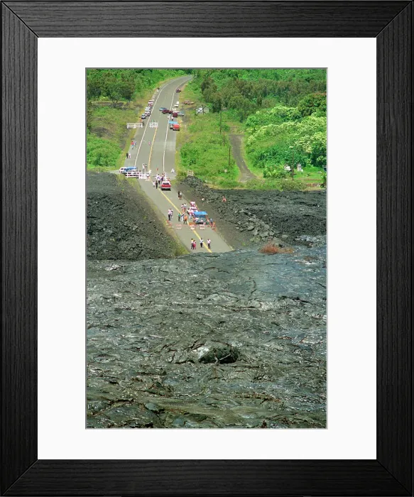 Framed Print : Old Fashioned Bathtub On Solid Lava Bed Framed Print : Old Fashioned Bathtub On Solid Lava Bed