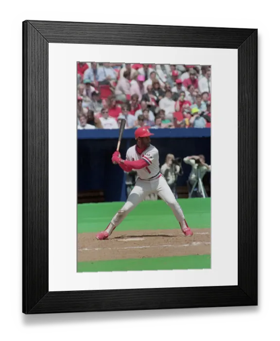 Framed Print : Ozzie Smith Batting Framed Print : Ozzie Smith Batting