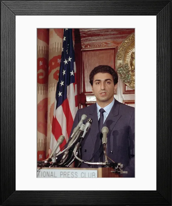 Framed Print : Rezi Pahlevi Addressing National Press Club Framed Print : Rezi Pahlevi Addressing National Press Club