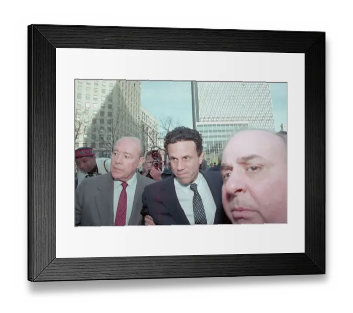 Framed Print : Michael Milken Avoiding Paparazzi Framed Print : Michael Milken Avoiding Paparazzi