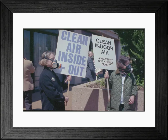 Framed Print : Amy Svoboda and Susan Watkins Protesting Framed Print : Amy Svoboda and Susan Watkins Protesting