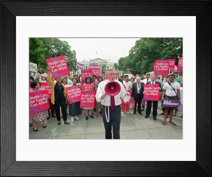 Framed Print : AFSCME Demonstration at the White House Framed Print : AFSCME Demonstration at the White House