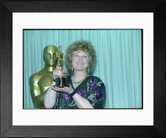 Framed Print : Brenda Fricker Holding Oscar Framed Print : Brenda Fricker Holding Oscar