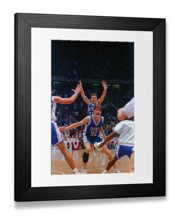 Framed Print : Excitable Duke Basketball Playing Framed Print : Excitable Duke Basketball Playing
