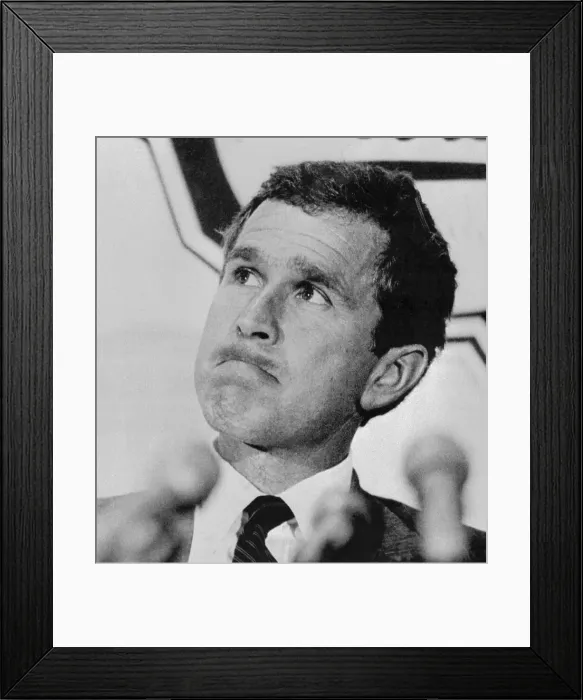 Framed Print : Head Shot of George W. Bush Framed Print : Head Shot of George W. Bush
