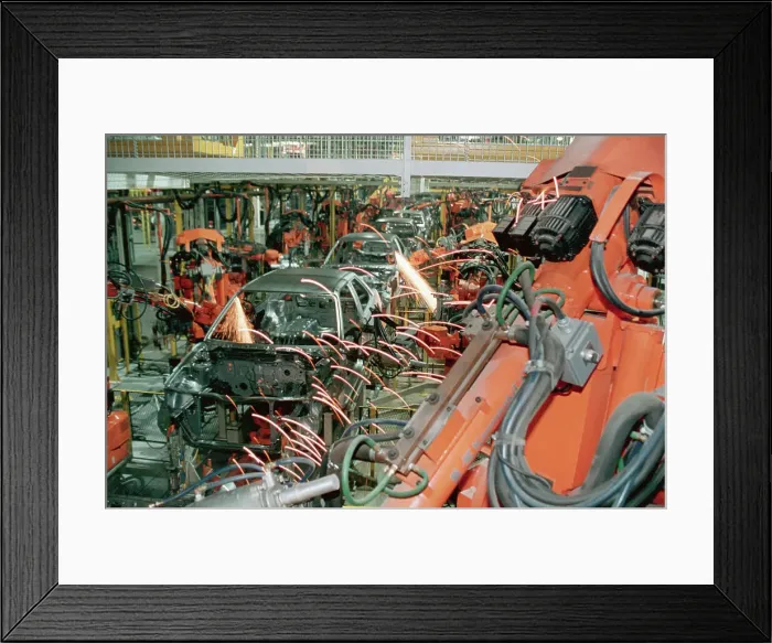 Framed Print : Robot Assembly at Ford Motor Plant Framed Print : Robot Assembly at Ford Motor Plant
