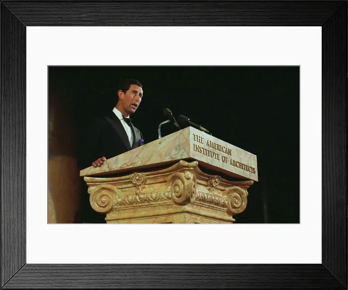 Framed Print : Prince Charles Addressing American Institute Architects Framed Print : Prince Charles Addressing American Institute Architects
