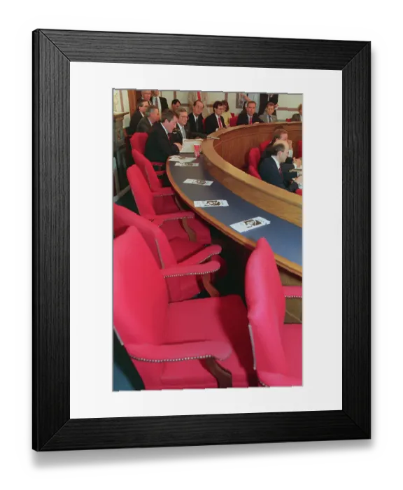 Framed Print : Empty Chairs at the Committee on Ways and Means Framed Print : Empty Chairs at the Committee on Ways and Means