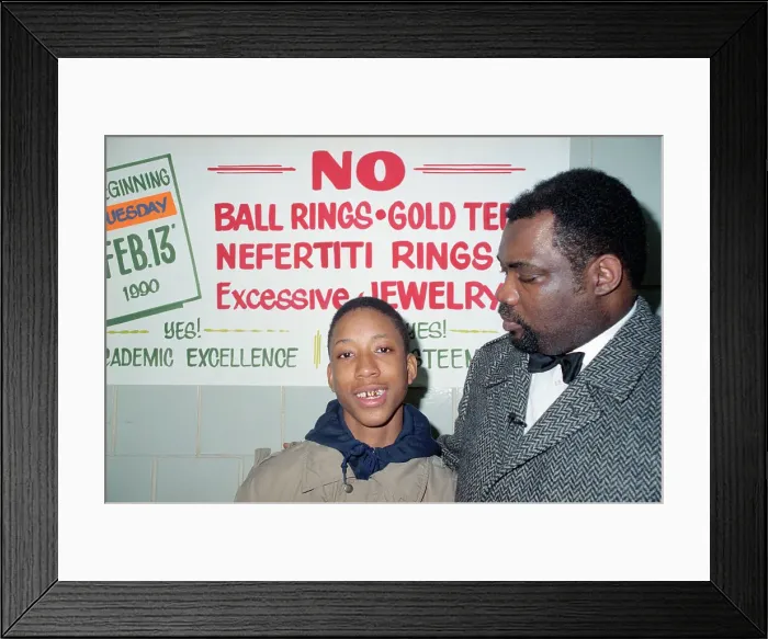 Framed Print : Principal Addressing Teenage Boy Framed Print : Principal Addressing Teenage Boy