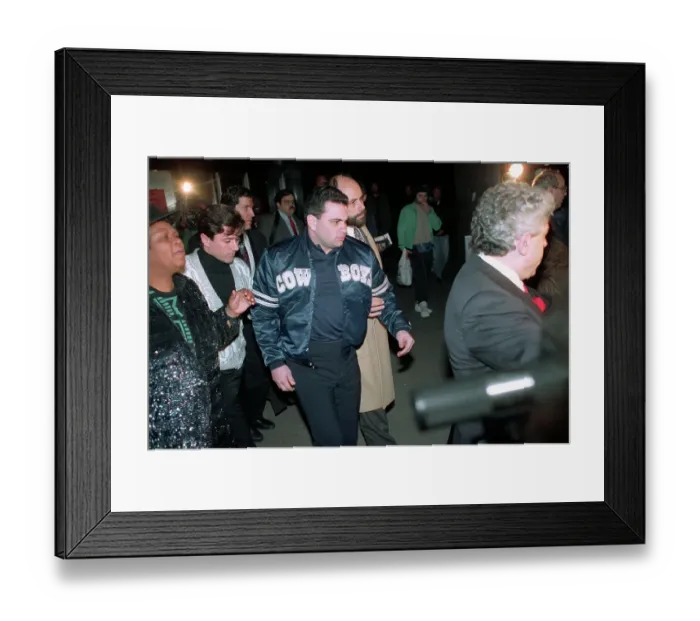 Framed Print : John A. Gotti Being Led Away by Attorney Framed Print : John A. Gotti Being Led Away by Attorney