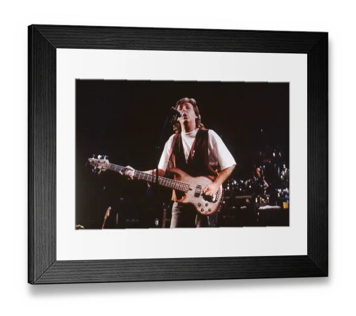 Framed Print : Paul McCartney Performing
