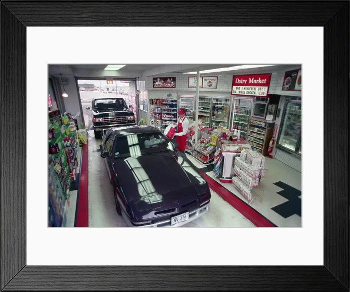 Framed Print : Dairy Market Express Drive-Thru Framed Print : Dairy Market Express Drive-Thru