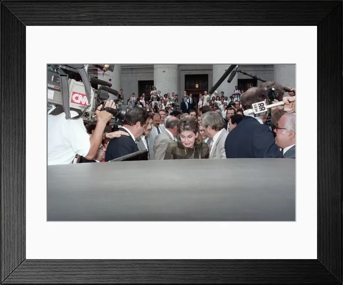 Framed Print : Leona Helmsley Leaving Court House Framed Print : Leona Helmsley Leaving Court House