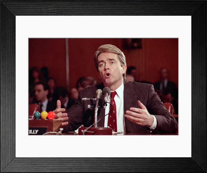 Framed Print : William Reilly Testifying