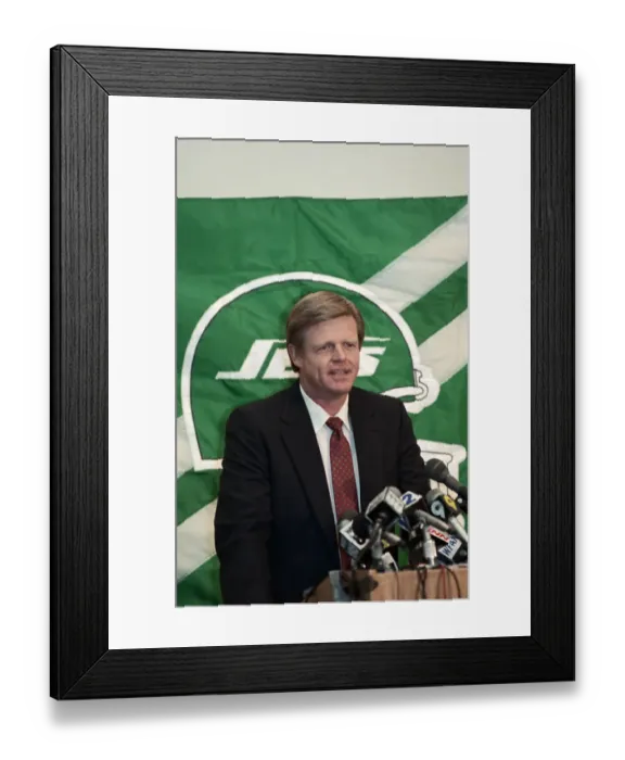 Framed Print : Bruce Coslet Speaking Framed Print : Bruce Coslet Speaking