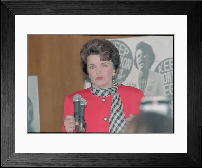 Framed Print : Dianne Feinstein Speaking Framed Print : Dianne Feinstein Speaking