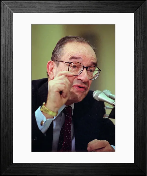 Framed Print : Alan Greenspan Testifying Framed Print : Alan Greenspan Testifying