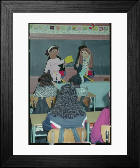 Framed Print : Teachers Manipulating Puppets Framed Print : Teachers Manipulating Puppets
