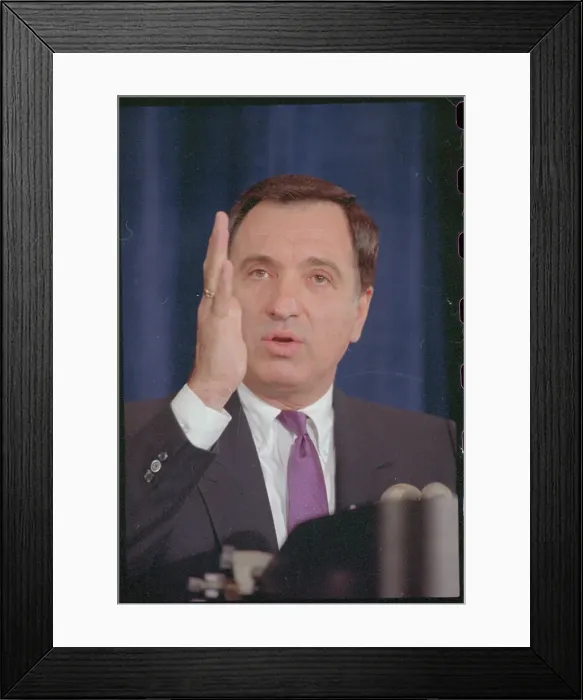 Framed Print : Portrait of Art Agnos Framed Print : Portrait of Art Agnos