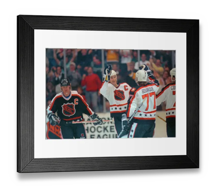Framed Print : Hockey Players in Uniform and on The Ice Framed Print : Hockey Players in Uniform and on The Ice