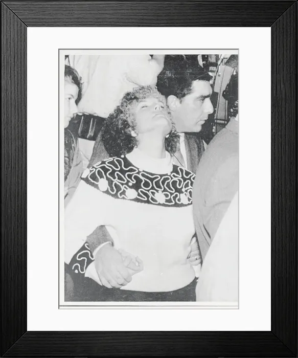 Framed Print : Parents Reacting to Shocking Verdict Framed Print : Parents Reacting to Shocking Verdict