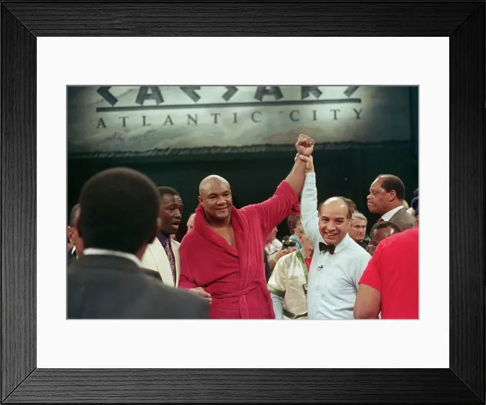 Framed Print : Ref Joe Cortex Lifts George Foremans Arm Framed Print : Ref Joe Cortex Lifts George Foremans Arm