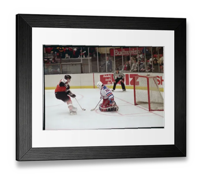 Framed Print : Mike Richter Stopping Penalty Shot Framed Print : Mike Richter Stopping Penalty Shot