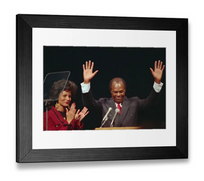 Framed Print : Marion Barry Acknowledging Applause Framed Print : Marion Barry Acknowledging Applause