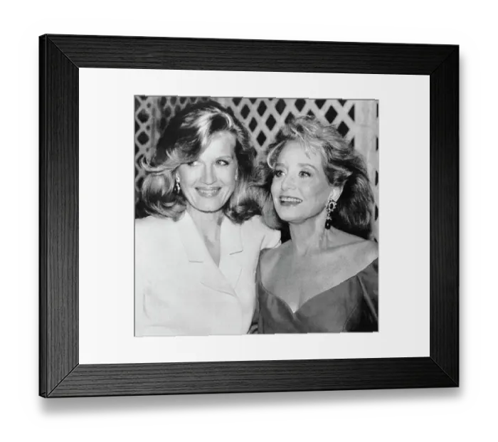 Framed Print : Portrait of Barbara Walters and Diane Sawyer Together Framed Print : Portrait of Barbara Walters and Diane Sawyer Together