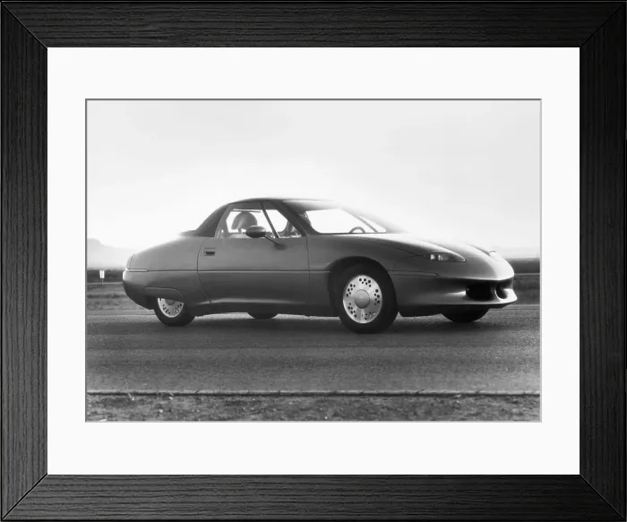 Framed Print : General Motors Electric Car Called Impact Framed Print : General Motors Electric Car Called Impact