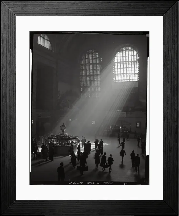 Framed Print : Sunbeams Streaming into Grand Central Station Framed Print : Sunbeams Streaming into Grand Central Station