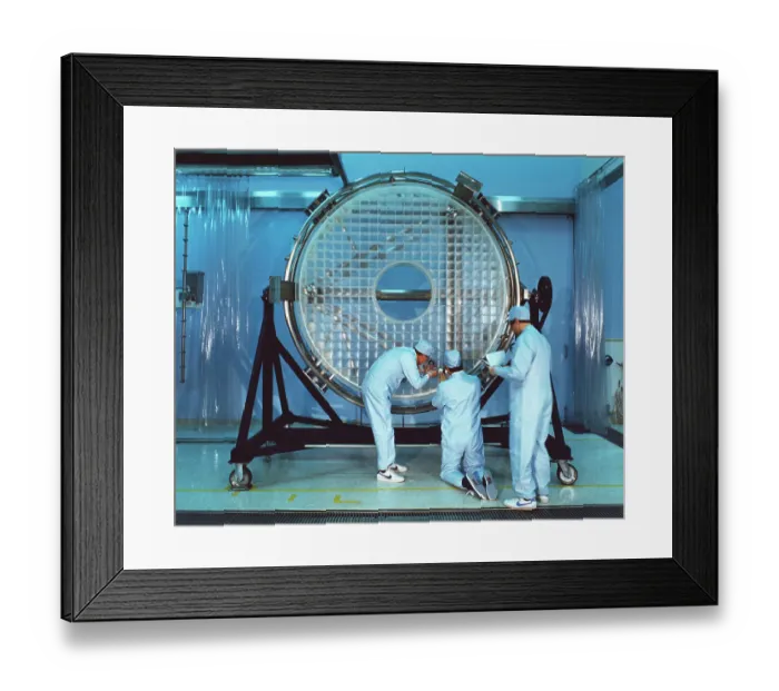 Framed Print : Workers Polishing Hubble Telescope Mirror Framed Print : Workers Polishing Hubble Telescope Mirror