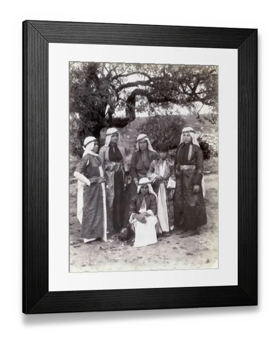 Framed Print : Children in Traditional Middle Eastern Clothing Framed Print : Children in Traditional Middle Eastern Clothing