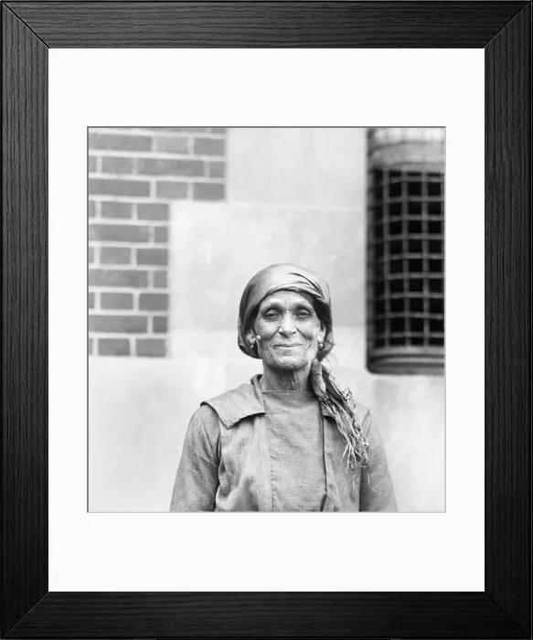 Framed Print : Elderly Italian Woman at Ellis Island Framed Print : Elderly Italian Woman at Ellis Island