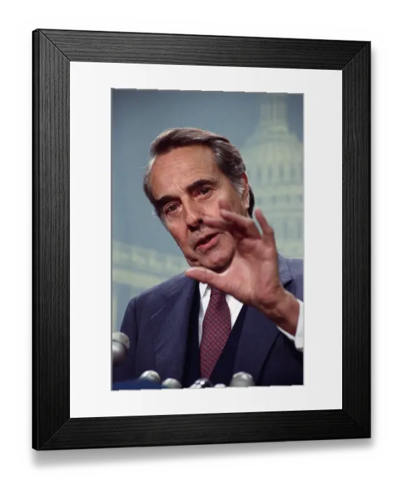 Framed Print : Portrait of Bob Dole Framed Print : Portrait of Bob Dole