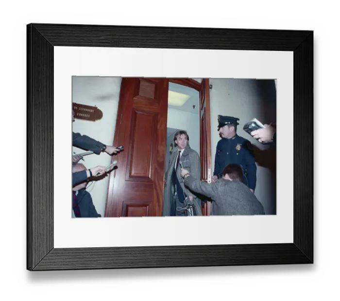 Framed Print : Stephen Gobie Arriving to Testify Framed Print : Stephen Gobie Arriving to Testify