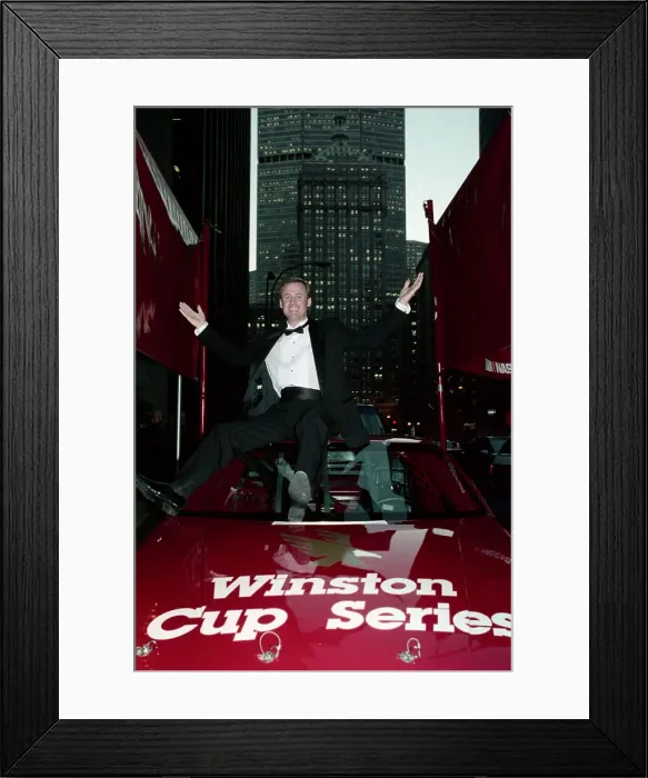 Framed Print : Rusty Wallace Thrilled To Receive $1 Million Dollars Framed Print : Rusty Wallace Thrilled To Receive $1 Million Dollars