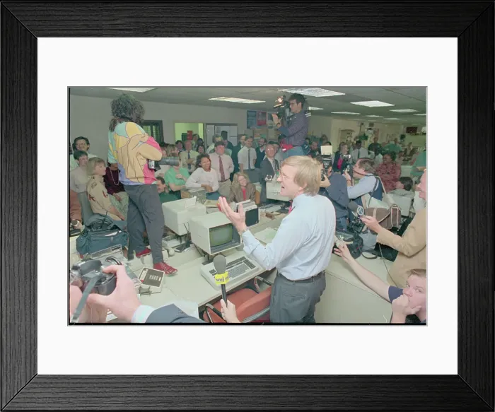 Framed Print : Heath Meriweather Holding Staff Meeting Framed Print : Heath Meriweather Holding Staff Meeting
