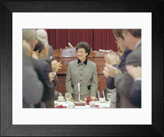 Framed Print : People Applauding Corazon Aquino Framed Print : People Applauding Corazon Aquino