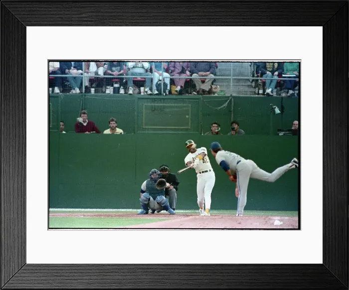 Framed Print : Dave Henderson Hitting Home Run Framed Print : Dave Henderson Hitting Home Run